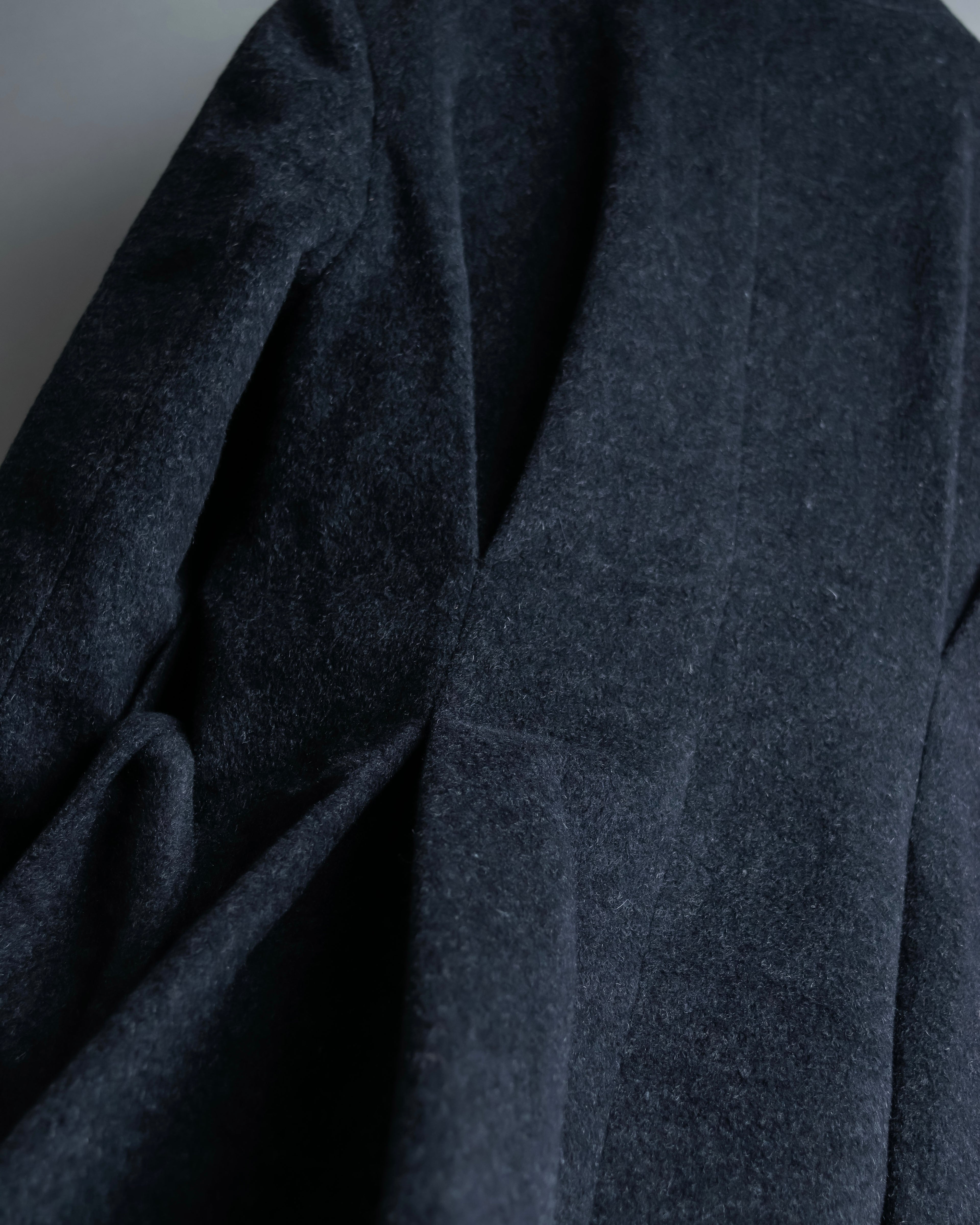 "RUIRUE BOUTIQUE" Shawl collar flare silhouette coat