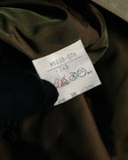 “Yves Saint Laurent” 80’s-90’s Corduroy collar belted trench coat