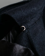 "MIU MIU" Crest brooch design belted trench coat