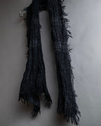 "GUCCI" Tom Ford period random pleats fringe stole