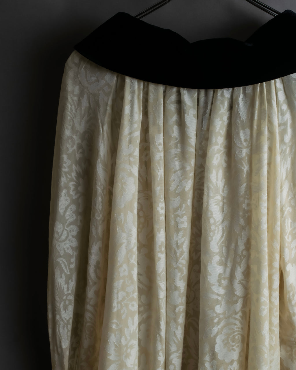 "Christian Dior" Jacquard balloon sleeve dress pullover