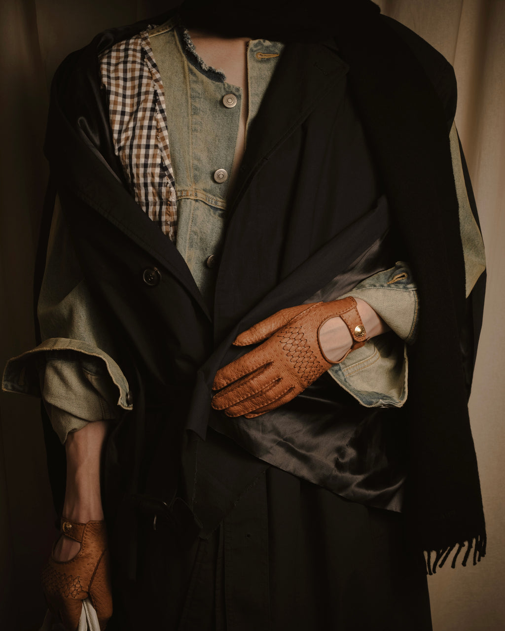 -SPECIAL- "Maison Margiela" 20SS Denim jacket Docking design coat