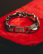 "Ferragamo" Sparkling crystal link bracelet