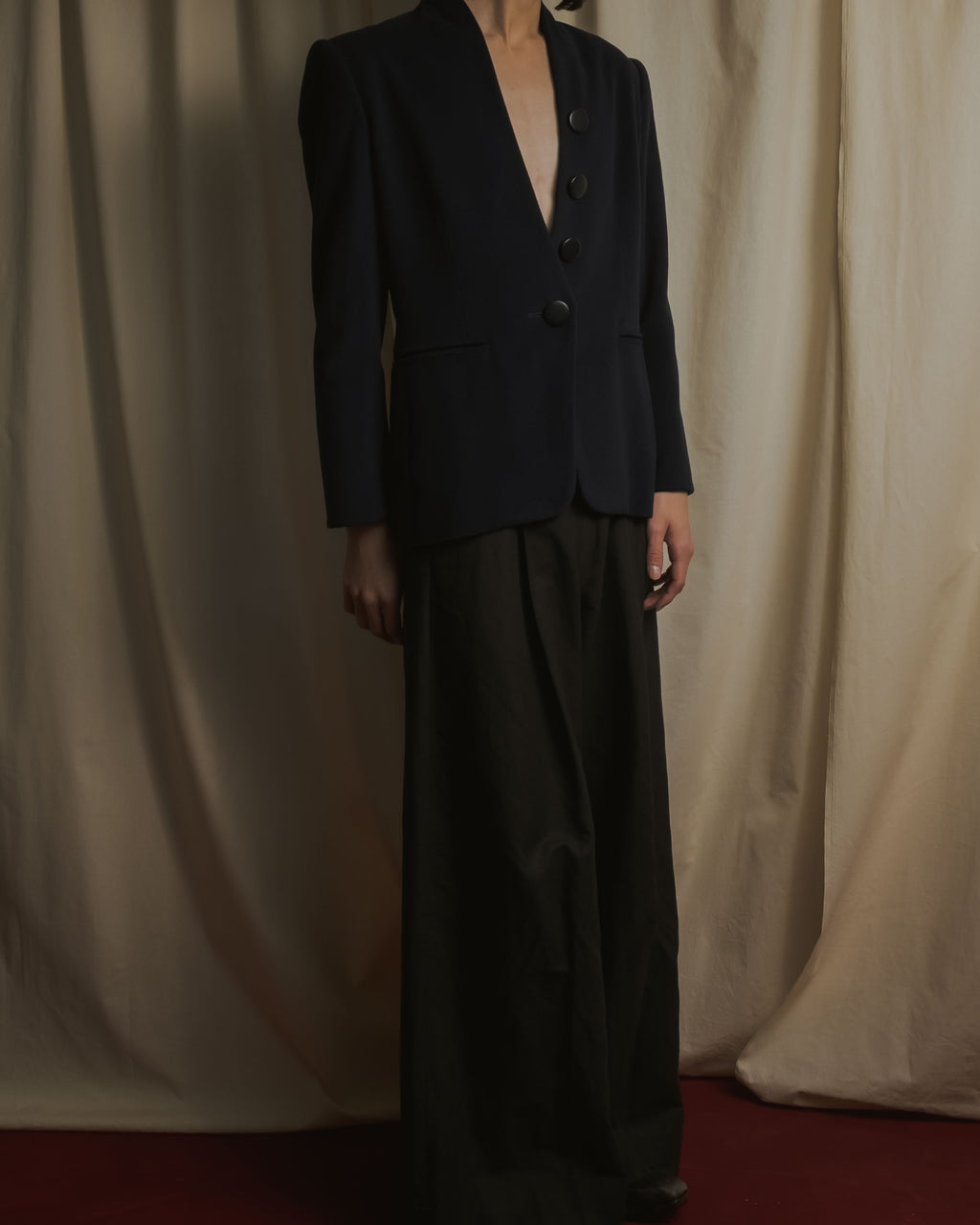 Chaqueta de cuello alto estilo años 90 de Christian Dior