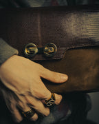–SPECIAL– "GUCCI" 70's Classic horsebit shoulder bag