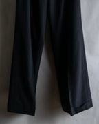 "JEAN PAUL GAULTIER FEMME"
 High-waisted straight draping slacks