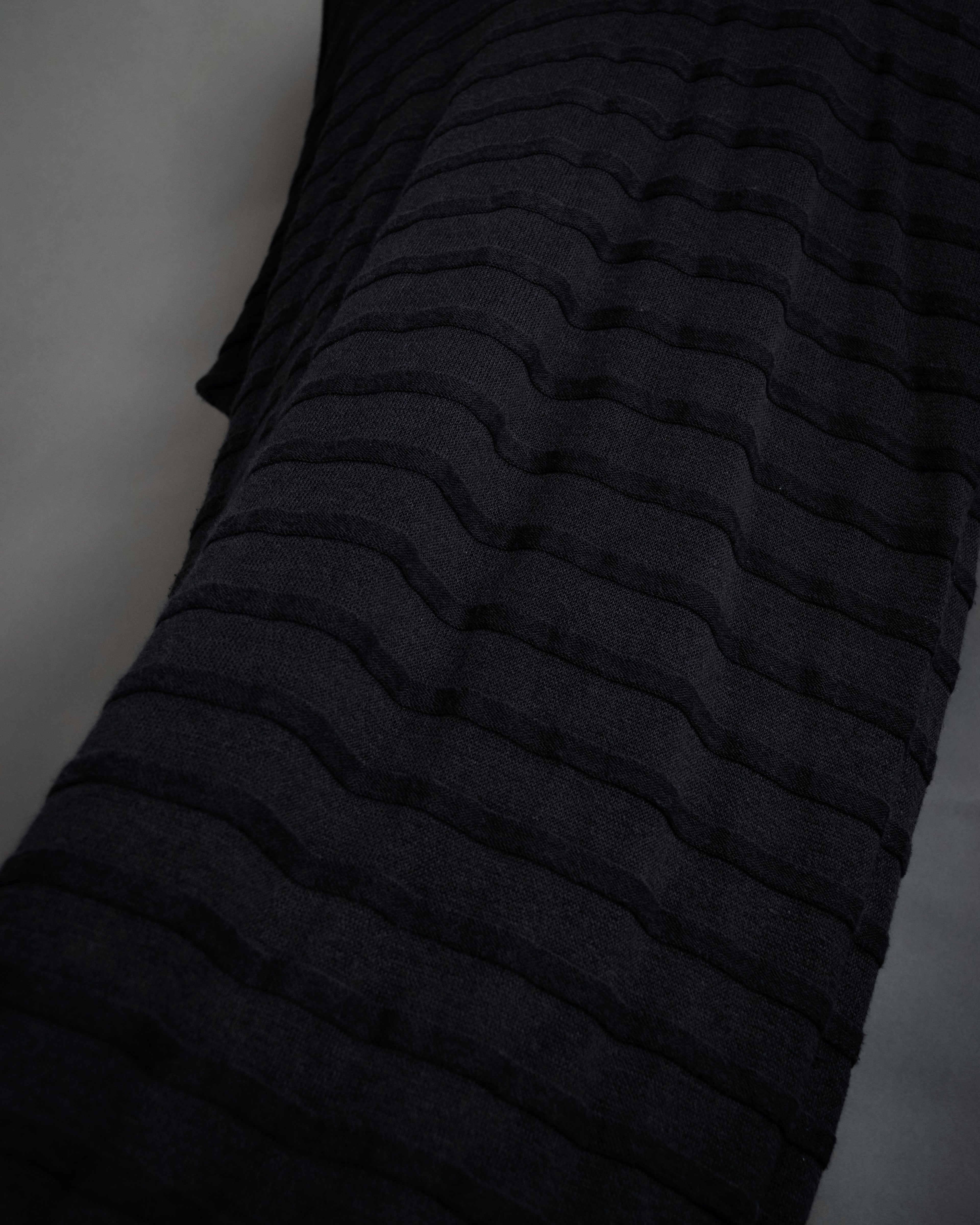 “Maison Martin Margiela” 2000’s Sheer shadow stripe long cardigan