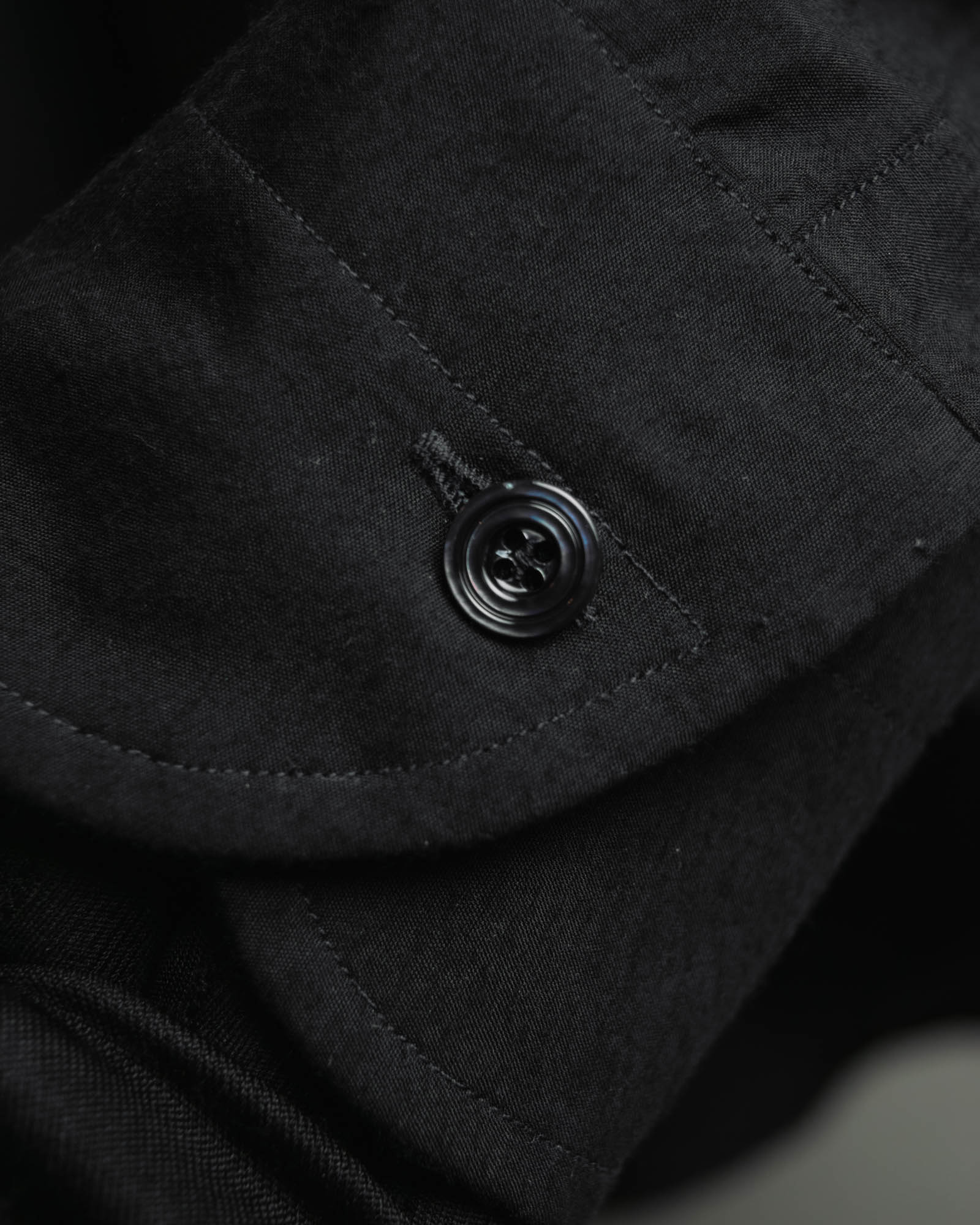 "TOM FORD" 2010's Fluid rayon silk classic collar black shirt