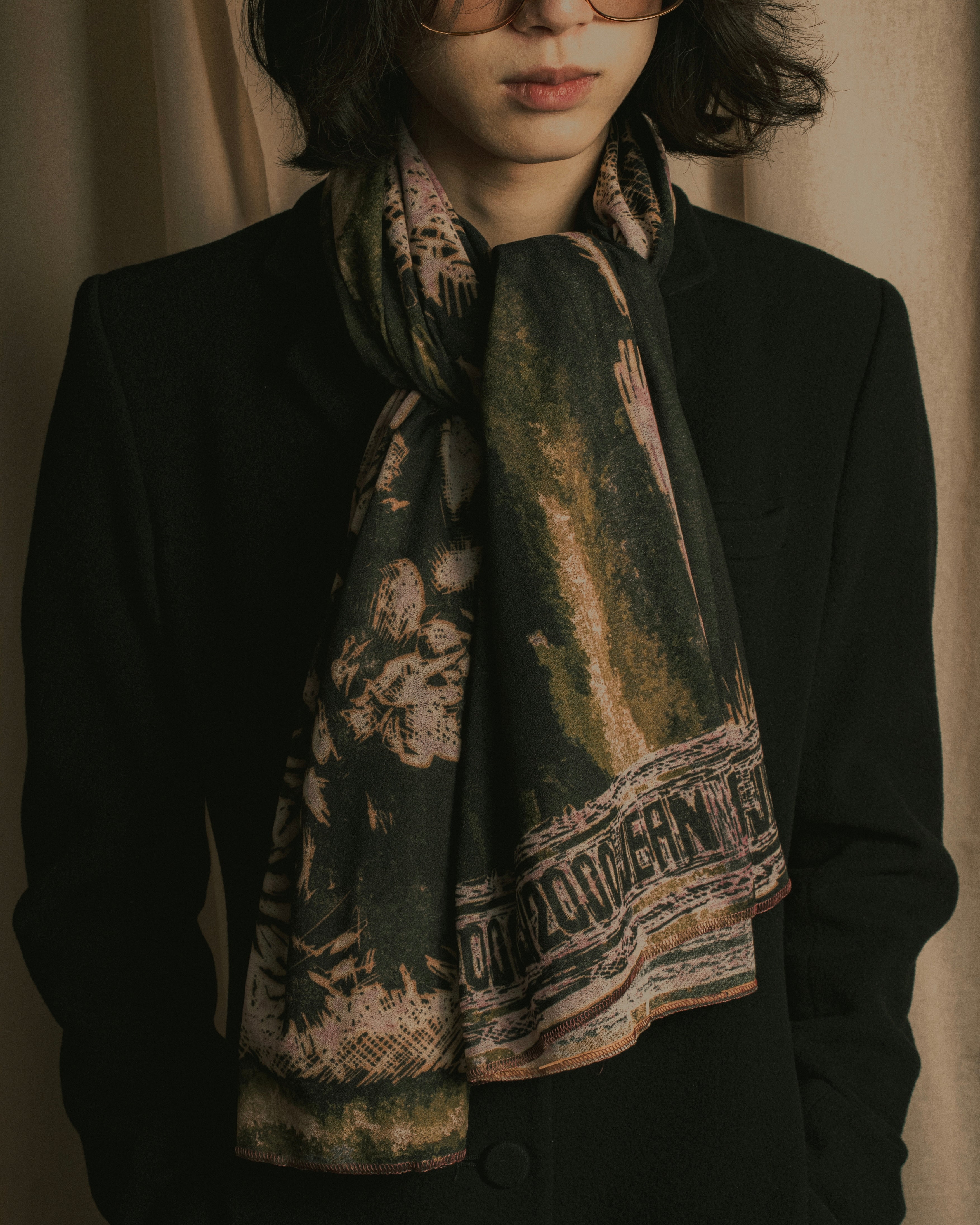 “Jean Paul Gaultier” Printed portrait large scarf