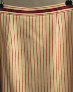-SPECIAL- “GUCCI” 2015-2022 vintage inspired horsebit striped wool skirt