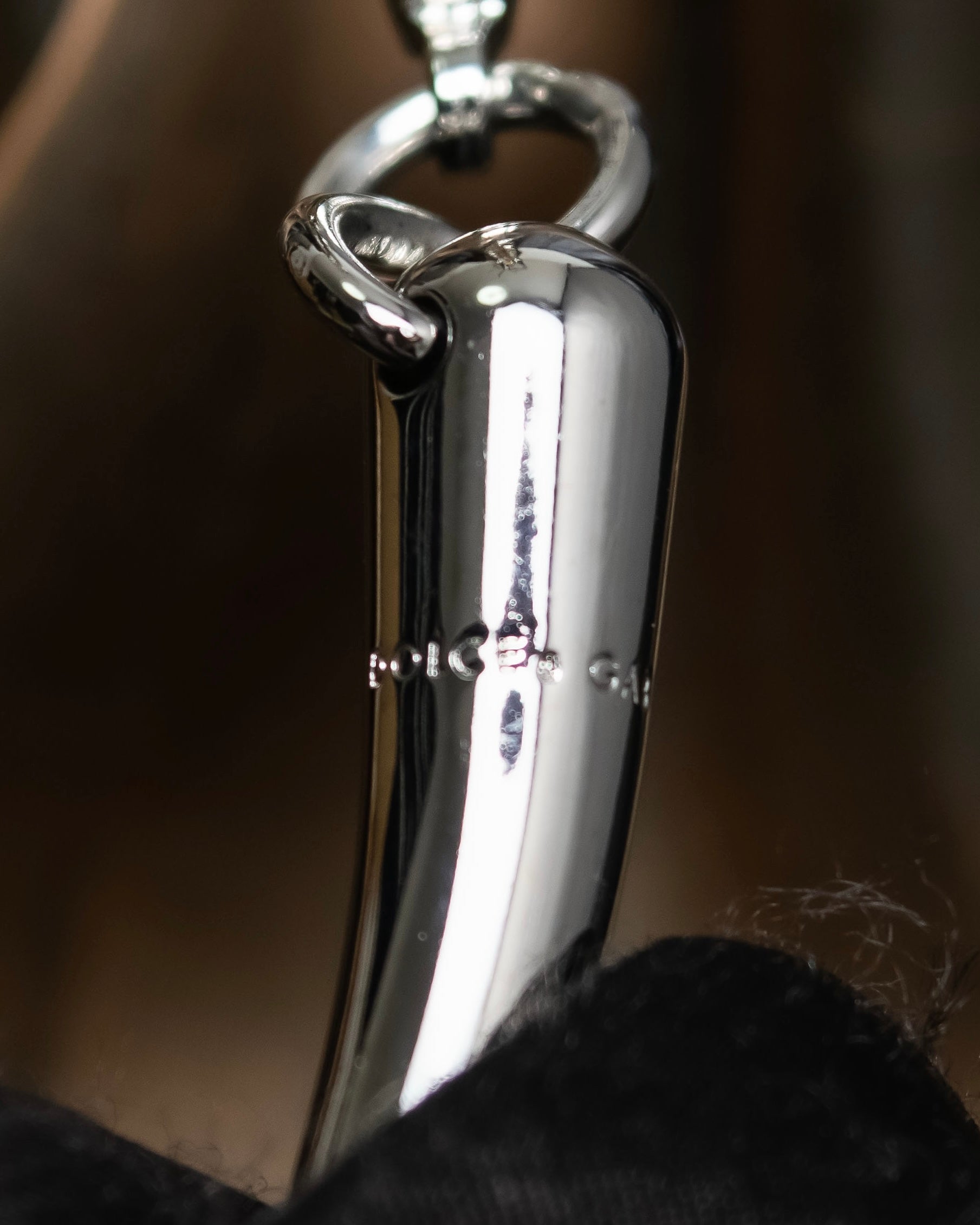 "Dolce &amp; Gabbana" Botanical design silver necklace