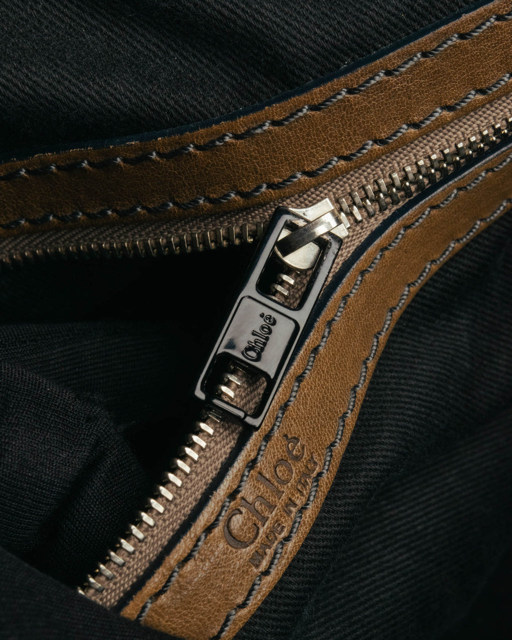 "Chloé" 2000's two-tone leather structured tote bag