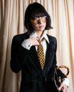 "GIANNI VERSACE" Sunflower medusa pattern necktie