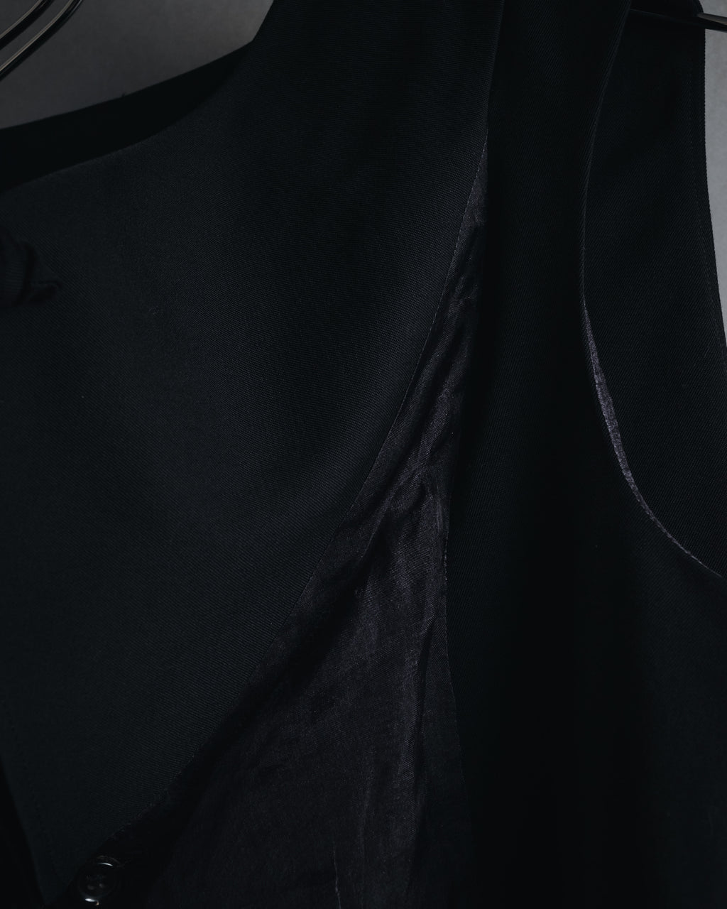 "tricot COMME des GARCONS" 2004 SS draped lapel cropped vest