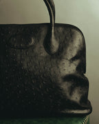 “Pierre Cardin” 80’s-90’s Ostrich leather top handle bag