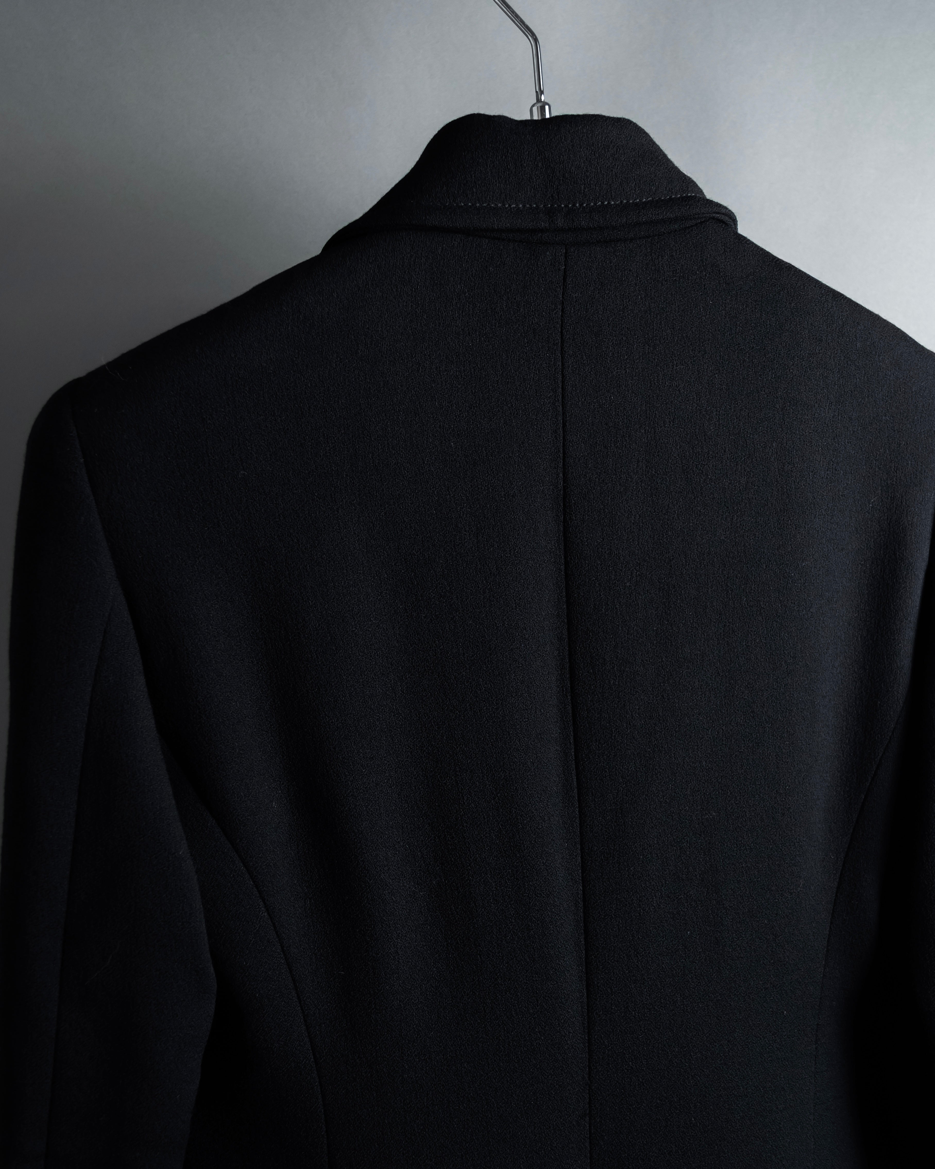 "GIANFRANCO FERRE" Multiple button sequences shaped long coat