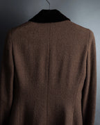 "FENDI" Velvet switching design herringbone set up