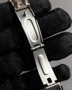 "VALENTINO ROLENTA" Green stone design square watch bracelet