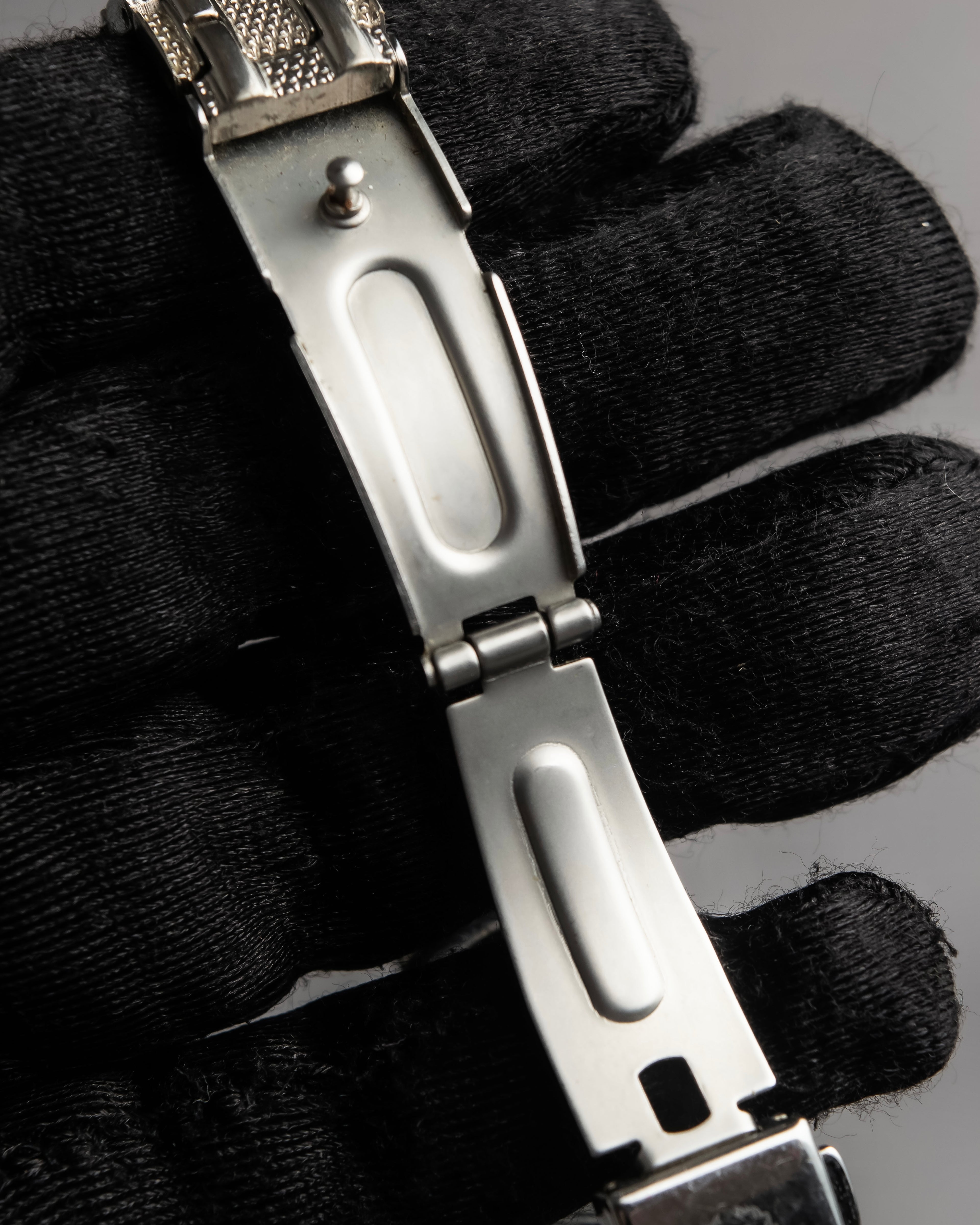 "VALENTINO ROLENTA" Green stone design square watch bracelet