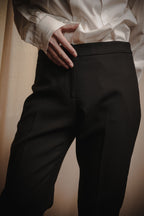 "GIORGIO ARMANI" 90’s Minimalist straight-leg virgin wool slacks