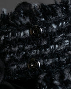 "Dolce &amp; Gabbana" Tweed raw edge flared skirt