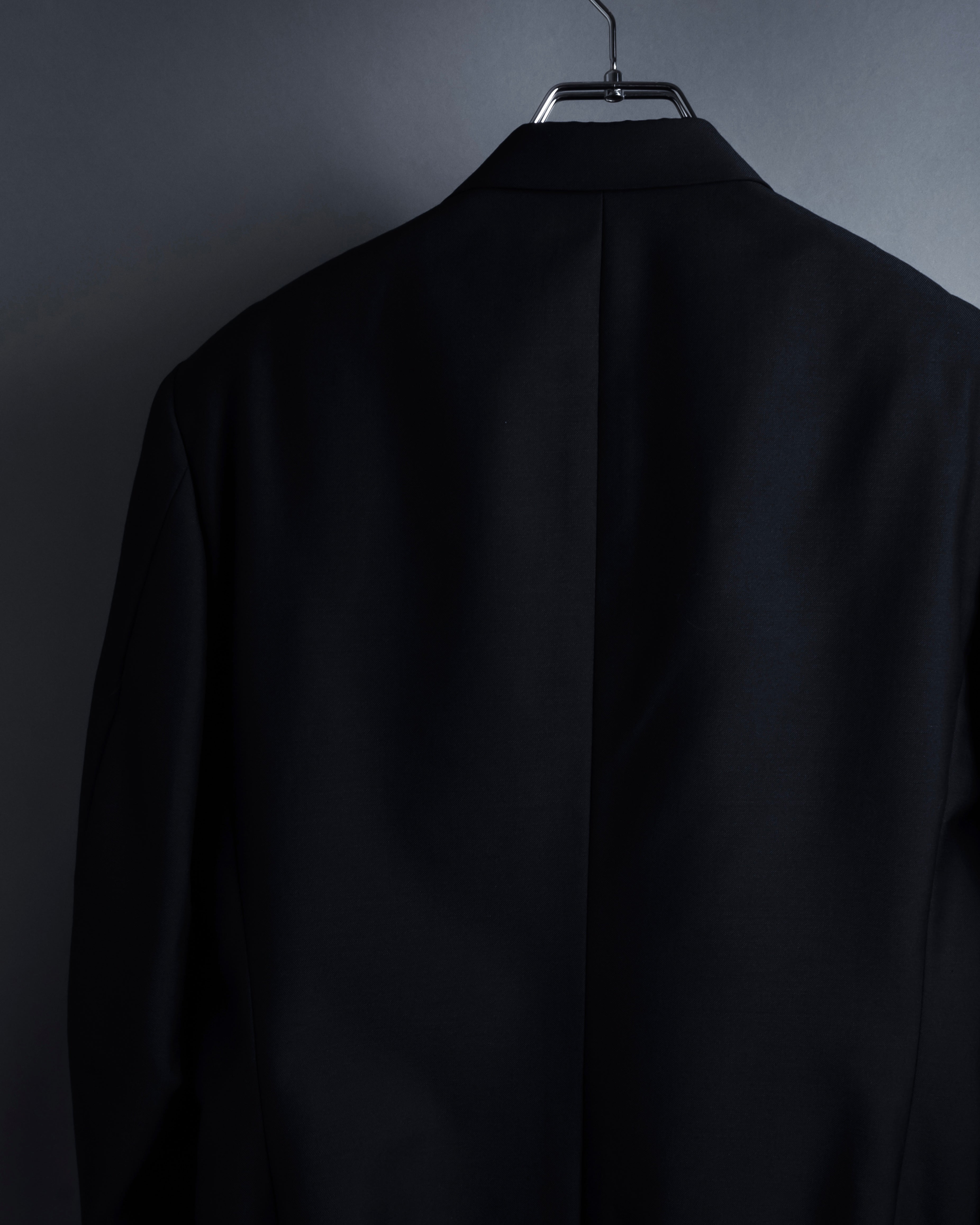 "YVES SAINT LAURENT" Strongly tailored shaped wool set up