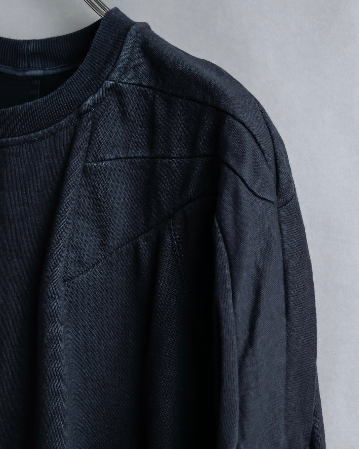 "Rick Owens" 21SS shoulder cutting designed sweatshirt