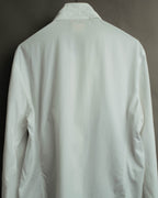 "Hermès" 70's-80's Elegant scarf collar shirt