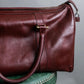 "Cartier" 2C logo engraved bordeaux color boston bag