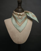 “HERMES” 90’s les tuileries silk twill carré scarf