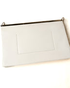 JIL SANDER/ Calf Leather Rectangle Shoulder Bag White