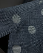 "YOHJI YAMAMOTO +NOIR" Large polka dot pattern flared skirt