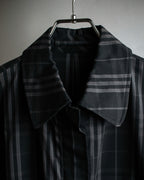 "BURBERRY" Combination leather design check pattern one-shoulder bag