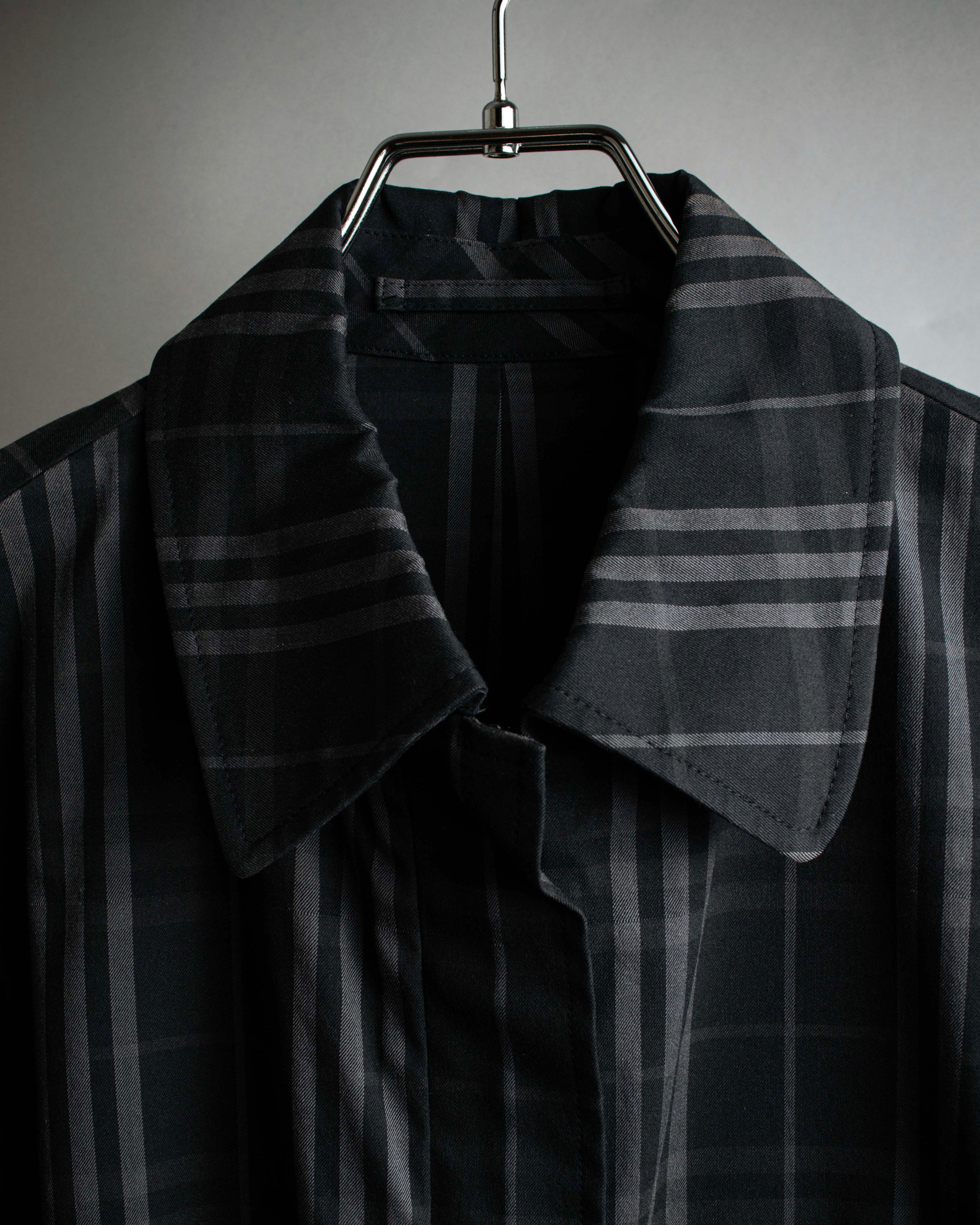 "BURBERRY" Combination leather design check pattern one-shoulder bag