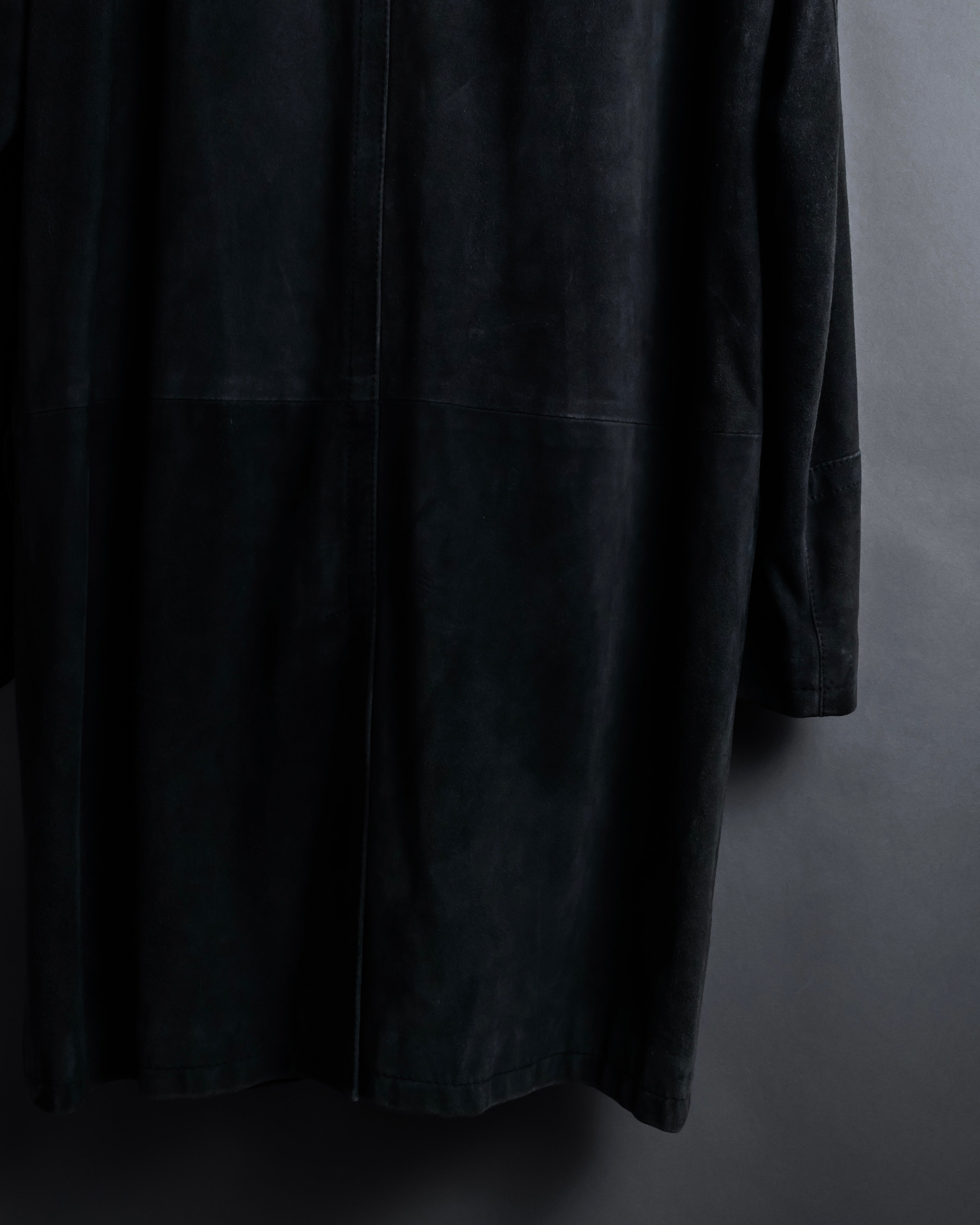 -SPECIAL- "GUCCI" 1998's-01's Tom Ford period beautiful faded suede long coat