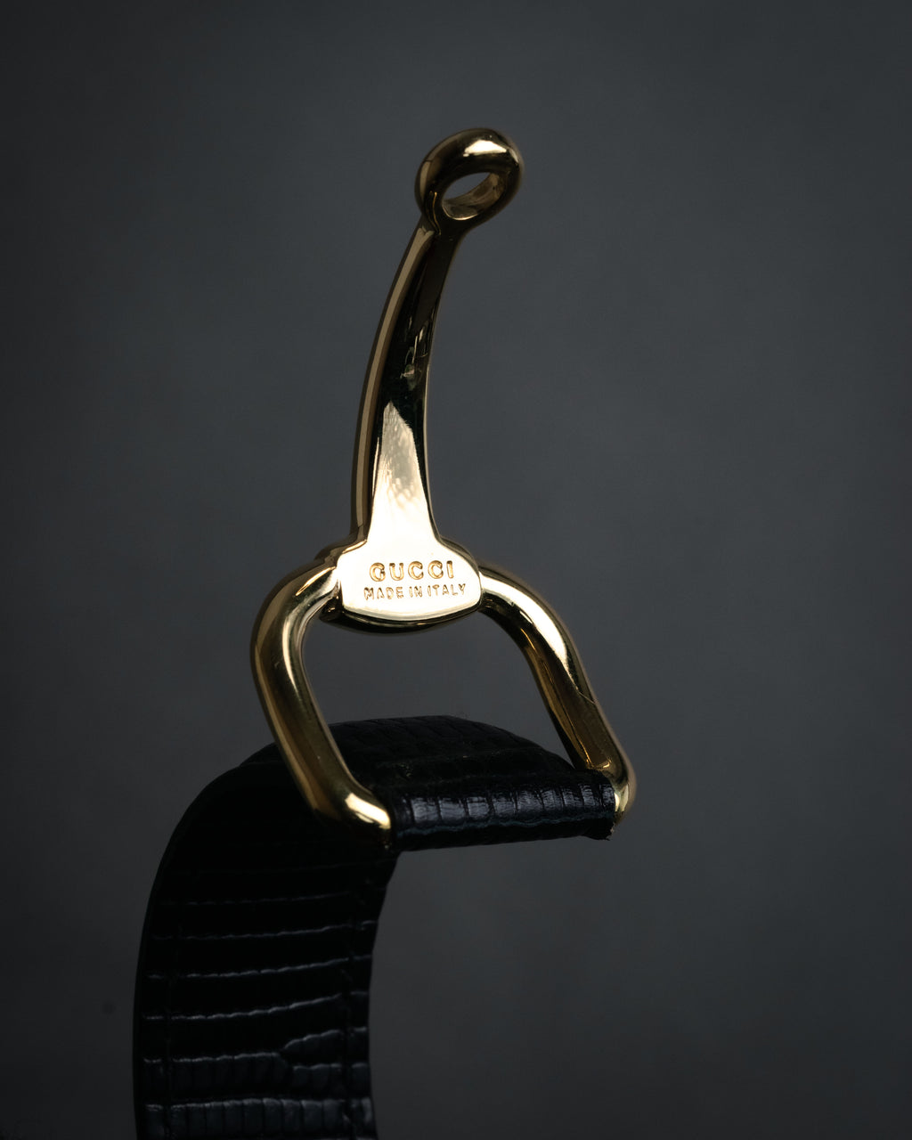 “GUCCI” 90’s-00’s Lizard horsebit bracelet