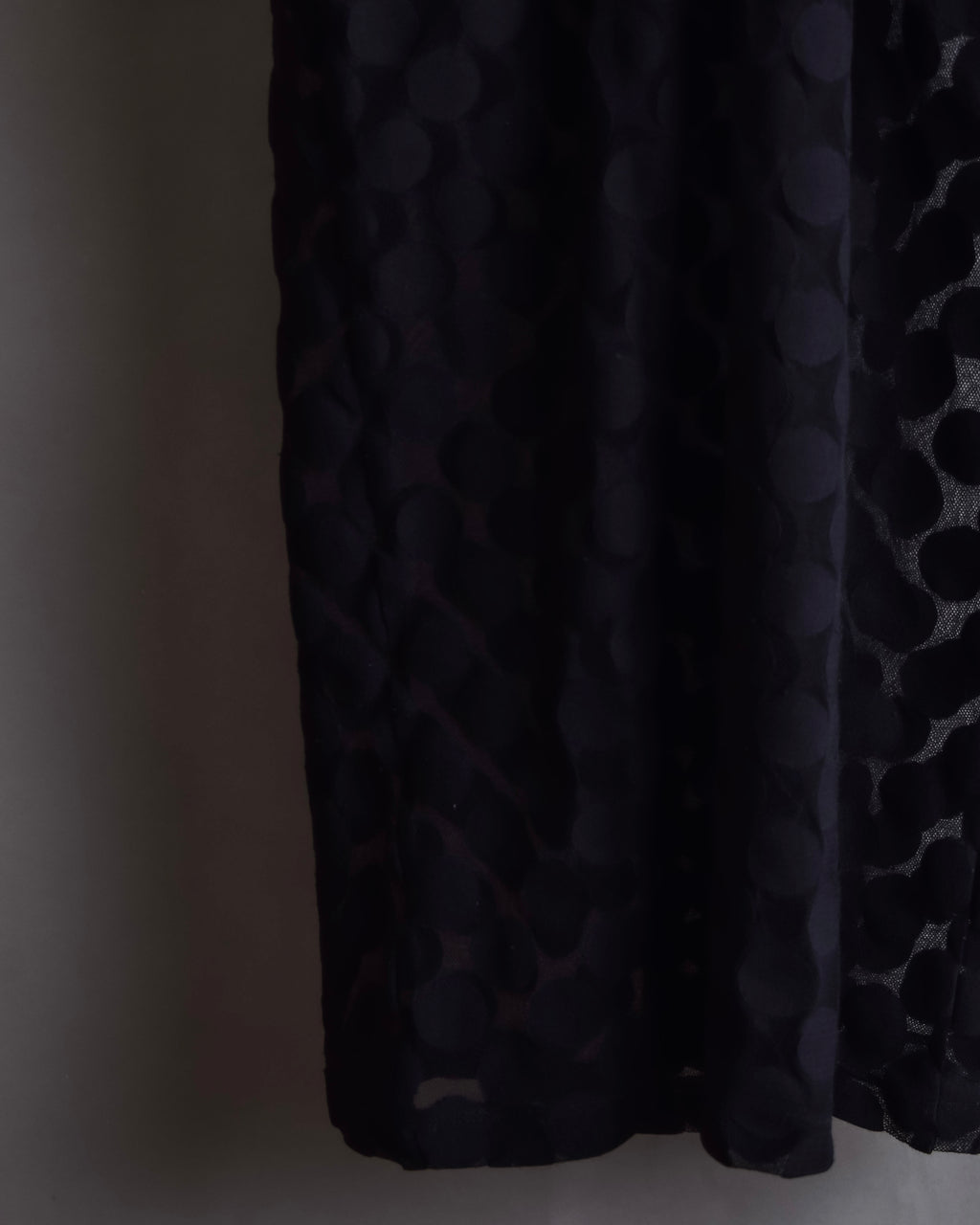 "JEAN PAUL GAULTIER MAILLE FEMME" Layered dot illusion mesh dress