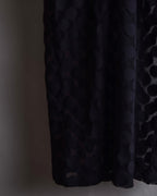 "JEAN PAUL GAULTIER MAILLE FEMME" Layered dot illusion mesh dress