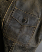 "CHANEL" 2000AW Karl Lagerfeld period calf leather vest