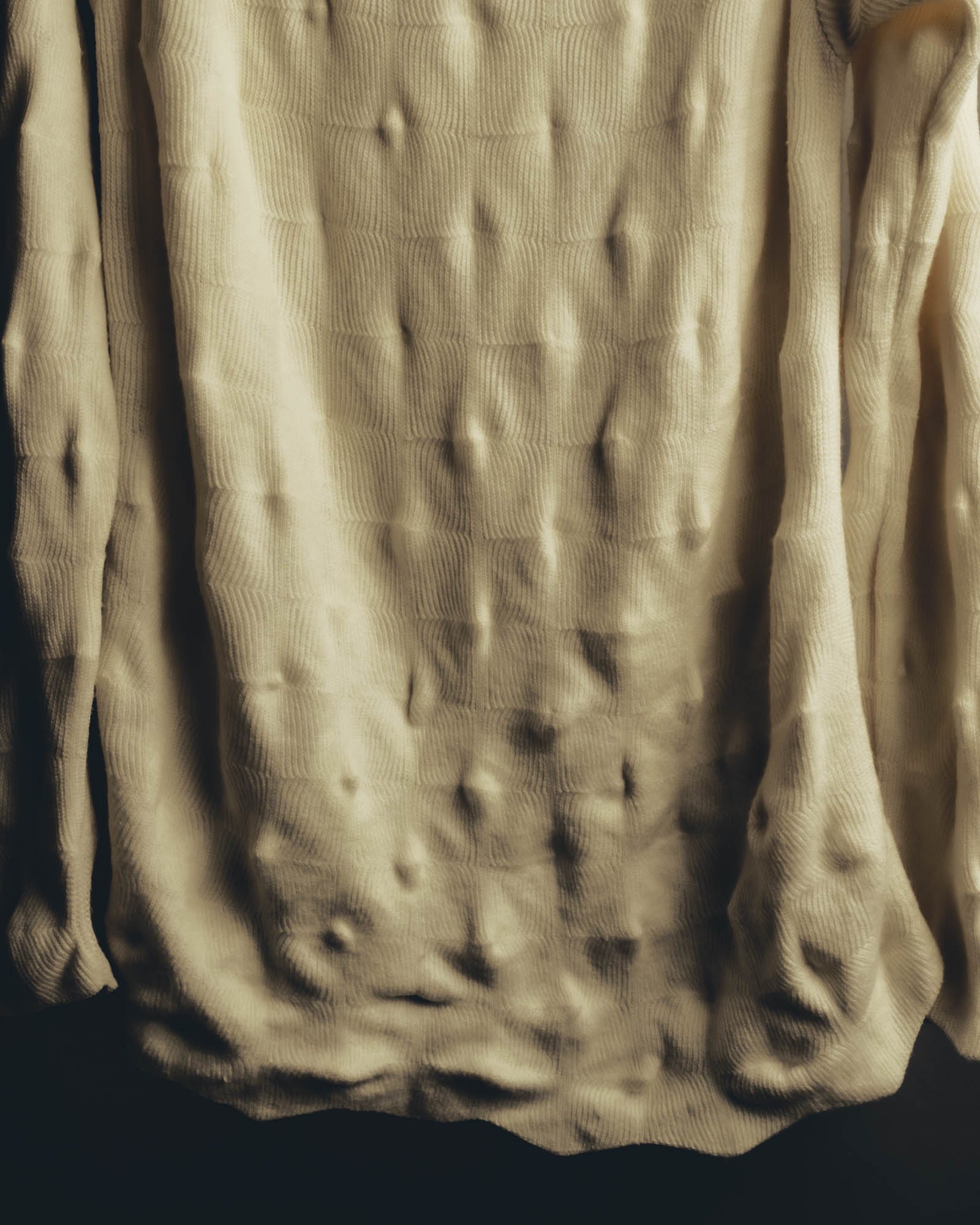 "Alexander McQueen" 90's-00's Sculptural ribbed turtleneck wool knit sweater
