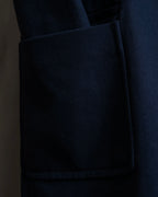 "MIU MIU" Double breasted rounded wool peacoat