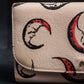 "MIU MIU" Madras leather crescent moon pattern long wallet