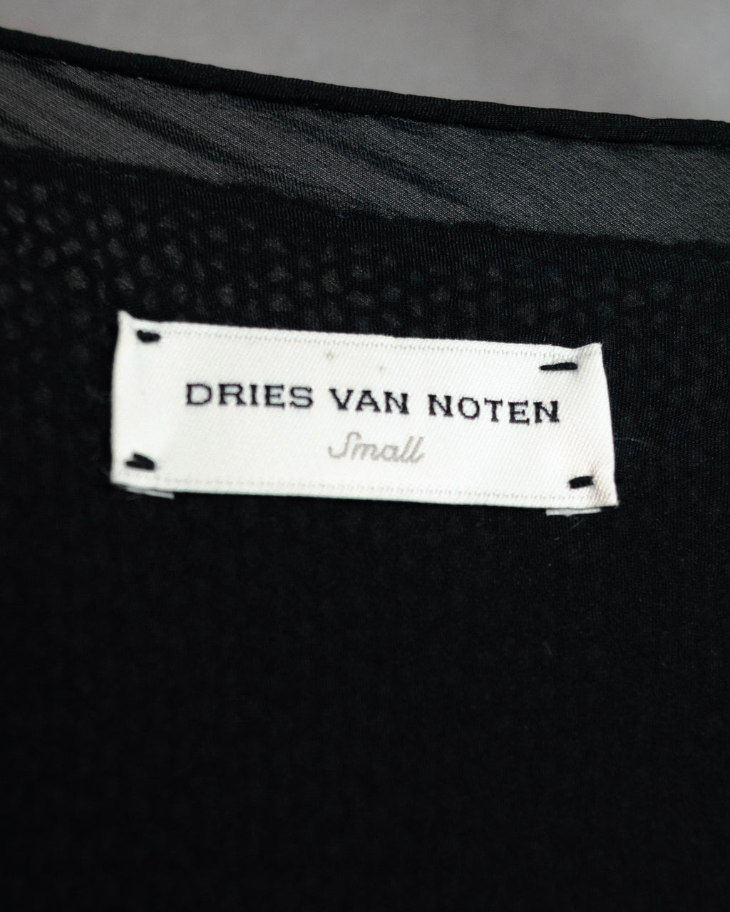 “DRIES VAN NOTEN” 90’s–Early 00’s Cashmere and silk layered belted cardigan