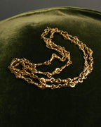 "Christian Dior" 80's-90's Gold tone chain necklace