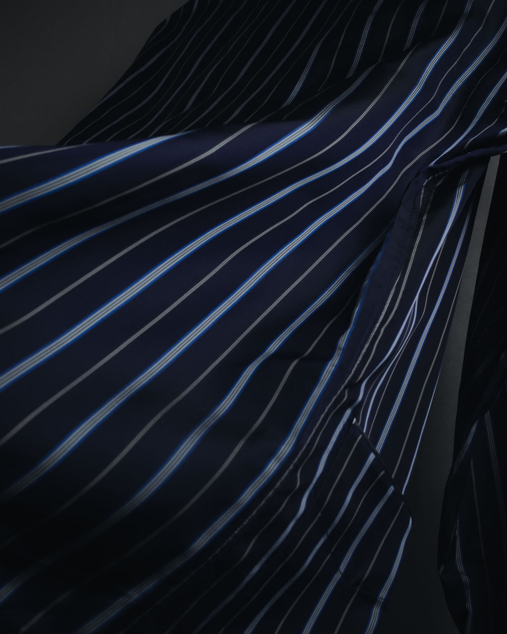 "Maison Margiela" 2021AW piped striped lounge shirt