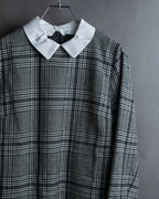 "MACKINTOSH" Glen check pattern straight line dress