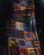 "ETRO" 08AW graphic-lined double-breasted coat