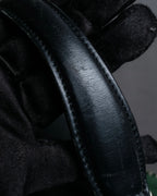 "BURBERRYS" Metal fittings design grain leather 2way bag