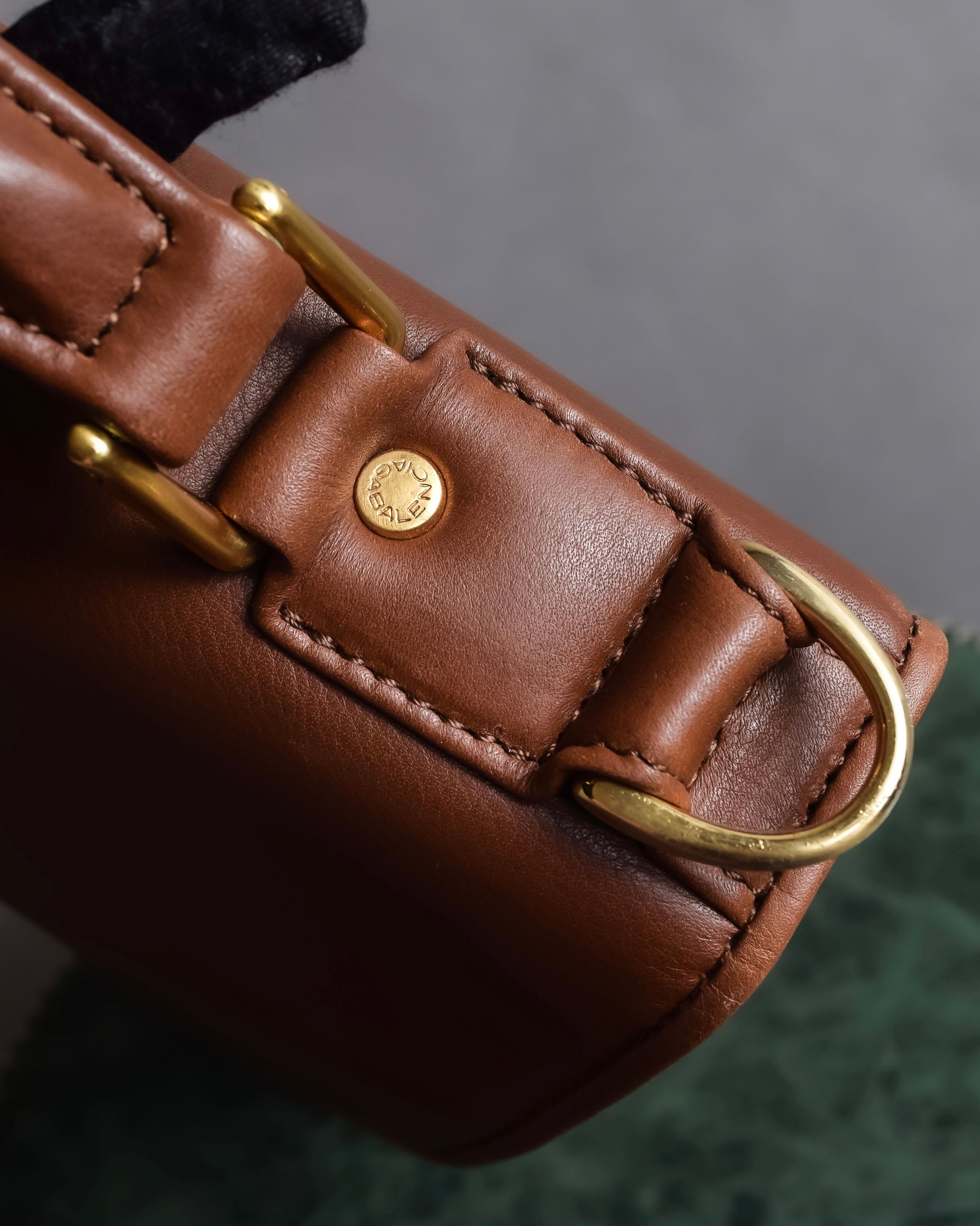 "BALENCIAGA" Water repellent flap square leather bag