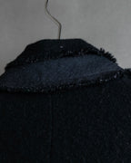 "tricot COMME des GARCONS" Fringe cut design tailored jacket